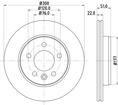 PCD22812 DON Тормозной диск