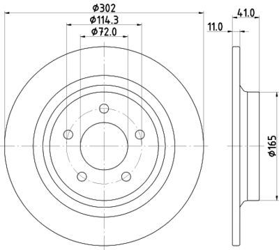 8DD355112901 HELLA PAGID Тормозной диск