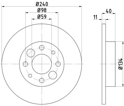 MDC1120 MINTEX Тормозной диск