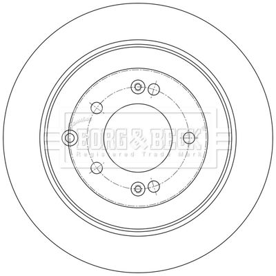 BBD5591 BORG & BECK Тормозной диск