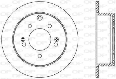 BDA257010 OPEN PARTS Тормозной диск