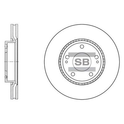 SD1051 Hi-Q Тормозной диск