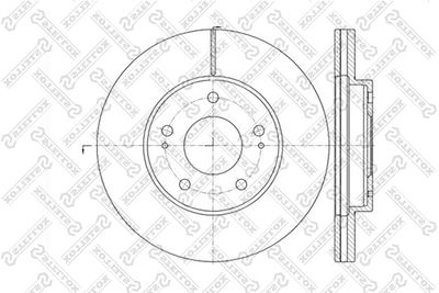 60203034VSX STELLOX Тормозной диск