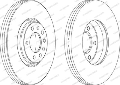 WGR12611 WAGNER Тормозной диск