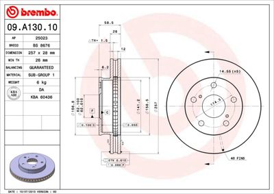 BS8676 BRECO Тормозной диск