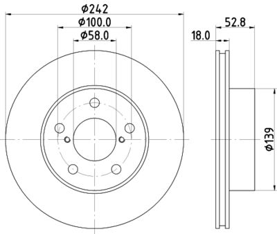 MDC878 MINTEX Тормозной диск