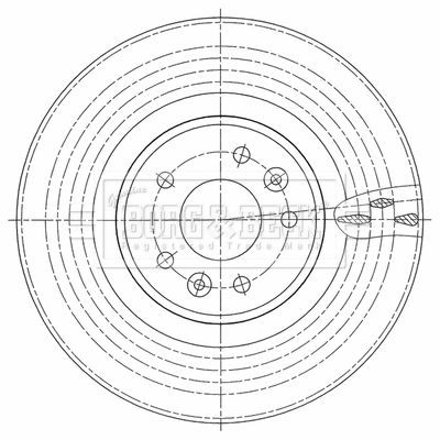 BBD6126S BORG & BECK Тормозной диск