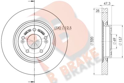 78RBD25271 R BRAKE Тормозной диск