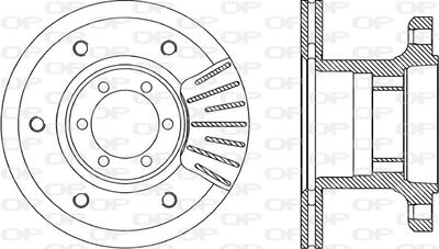 BDA184820 OPEN PARTS Тормозной диск