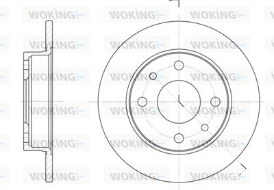 D611000 WOKING Тормозной диск