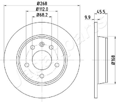 DP0306 JAPANPARTS Тормозной диск