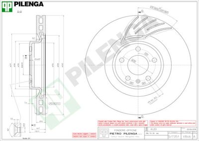 V846 PILENGA Тормозной диск