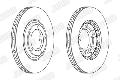 561580JC JURID Тормозной диск