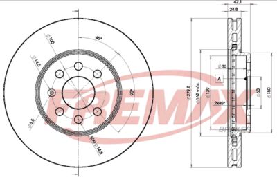 BD9001 FREMAX Тормозной диск