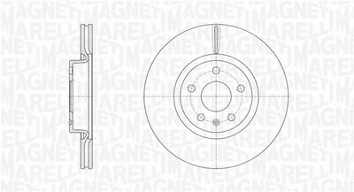 361302040679 MAGNETI MARELLI Тормозной диск