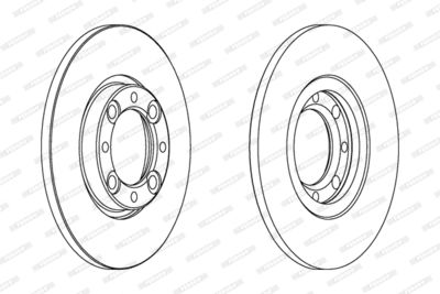 DDF072 FERODO Тормозной диск