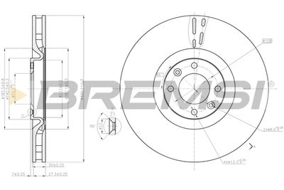 CD7999V BREMSI Тормозной диск