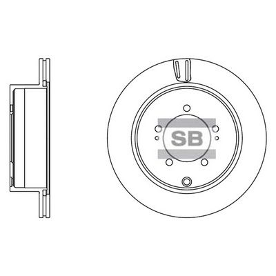SD1012 Hi-Q Тормозной диск