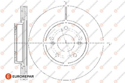 1667860980 EUROREPAR Тормозной диск