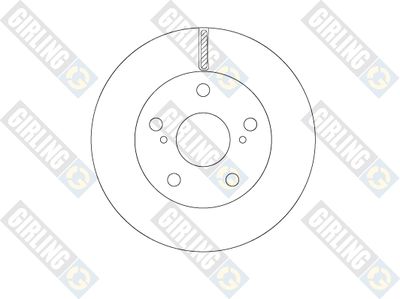 6067825 GIRLING Тормозной диск
