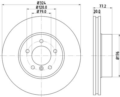 PCD10481 DON Тормозной диск