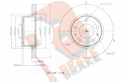 78RBD20016 R BRAKE Тормозной диск