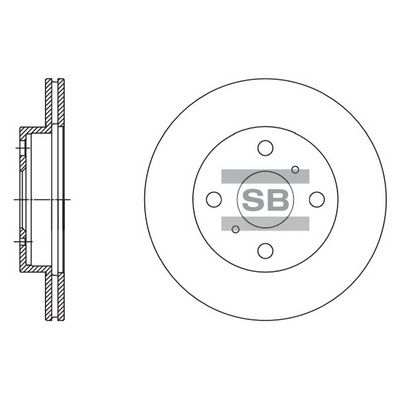 SD4091 Hi-Q Тормозной диск