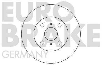 5815204514 EUROBRAKE Тормозной диск