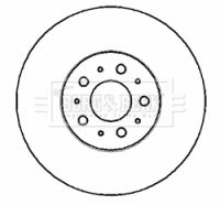 BBD4389 BORG & BECK Тормозной диск