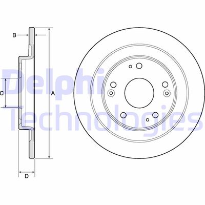 BG4773C DELPHI Тормозной диск