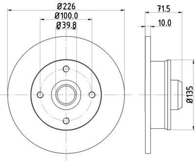 PCD12851 DON Тормозной диск