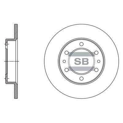 SD4081 Hi-Q Тормозной диск