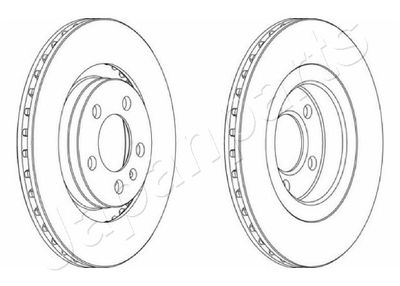 DI0905 JAPANPARTS Тормозной диск