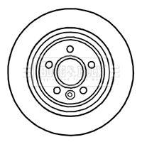 BBD4730 BORG & BECK Тормозной диск