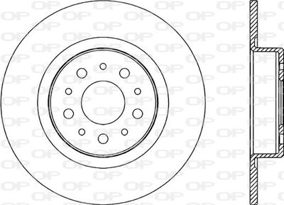 BDR217910 OPEN PARTS Тормозной диск