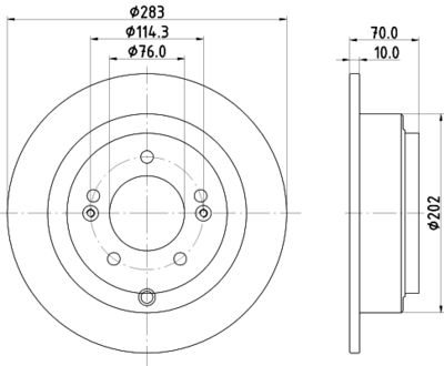 8DD355118091 HELLA Тормозной диск