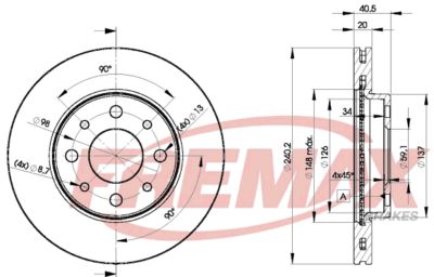 BD8929 FREMAX Тормозной диск