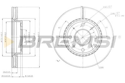 CD7528V BREMSI Тормозной диск