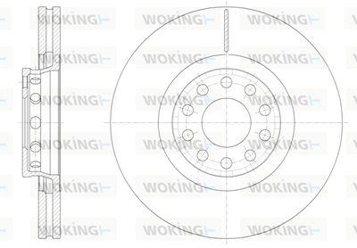 D6136210 WOKING Тормозной диск