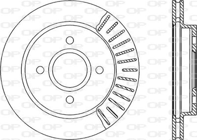 BDR118520 OPEN PARTS Тормозной диск