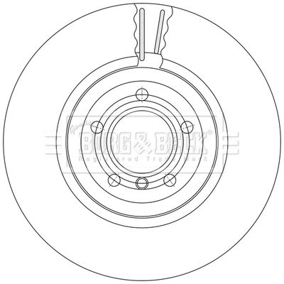 BBD7002S BORG & BECK Тормозной диск