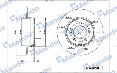 MBC030055 MANDO Тормозной диск