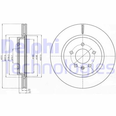 BG4388C DELPHI Тормозной диск