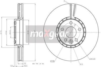 192336 MAXGEAR Тормозной диск