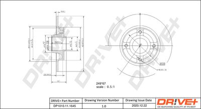 DP1010111645 Dr!ve+ Тормозной диск