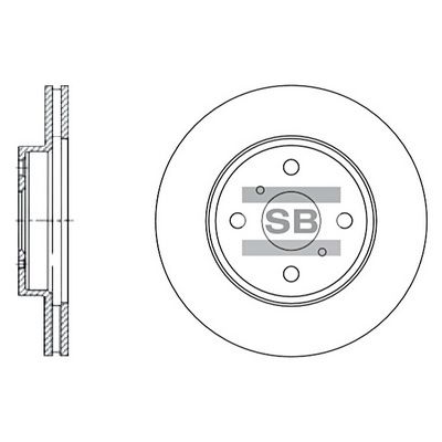 SD4003 Hi-Q Тормозной диск