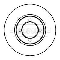 BBD4859 BORG & BECK Тормозной диск