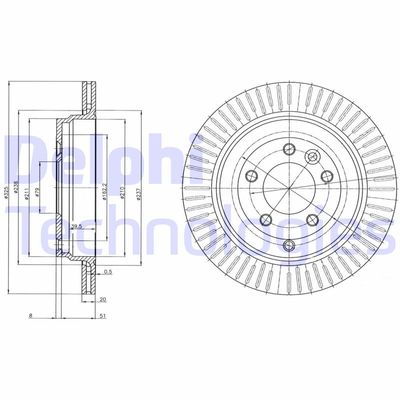 BG4020 DELPHI Тормозной диск