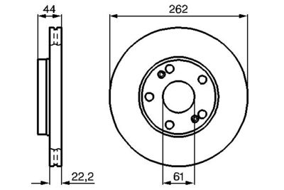 0986478864 BOSCH Тормозной диск