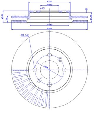 142584 CAR Тормозной диск